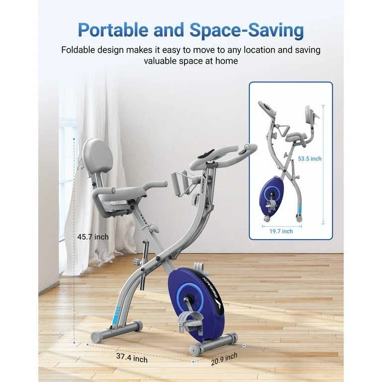 Rosehill Online Auctions - Merach® Folding Exercise Bike, 4 In 1 